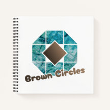 Abstract Octagon with Brown Square and Opposite Ci