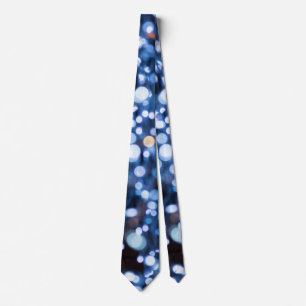 Abstract Of Blue Lights Neck Tie