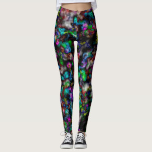 Abstract of Colour Clouds Leggings