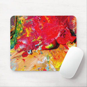 Abstract Of Colourful Artist Palette Mouse Pad