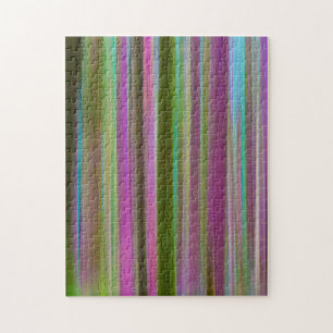 Abstract of Hoh Rain Forest at Dusk Washington Jigsaw Puzzle