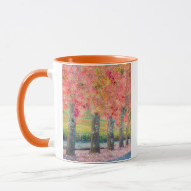 Abstract of Napa Valley trees Mug (Left)