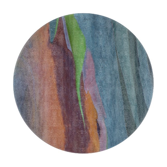 Abstract Of Rainbow Gum Tree Cutting Board (Front)