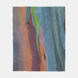 Abstract Of Rainbow Gum Tree Fleece Blanket