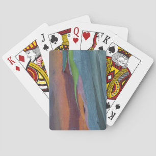 Abstract Of Rainbow Gum Tree Playing Cards
