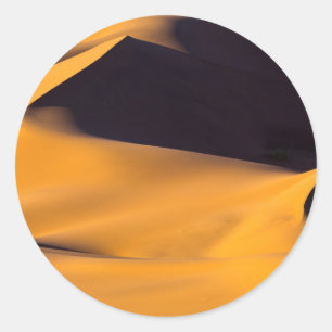 Abstract of sand dune classic round sticker