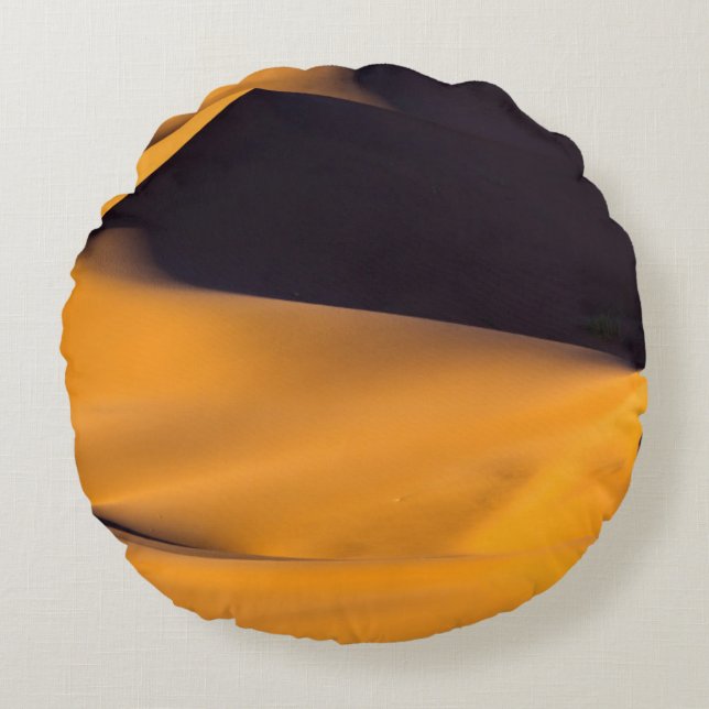 Abstract of sand dune round cushion (Front)