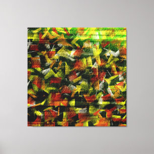 Abstract Oil & Acrylic Painting 3 Canvas Print
