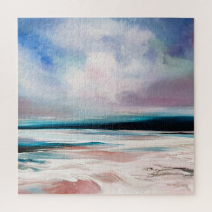 Abstract Oil Canvas: Contemporary Texture Jigsaw Puzzle