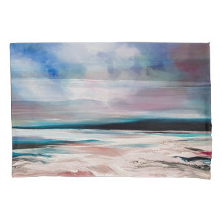 Abstract Oil Canvas: Contemporary Texture Pillowcase