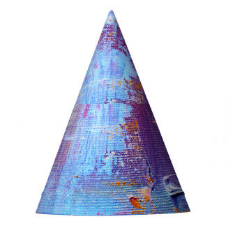 Abstract Oil: Canvas Texture Background Party Hat