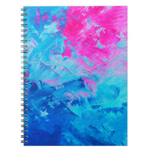 abstract oil paint texture on canvas, background notebook
