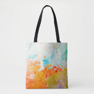 abstract oil paint texture on canvas, backgroundba tote bag