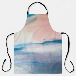 Abstract oil painting, canvas texture. apron