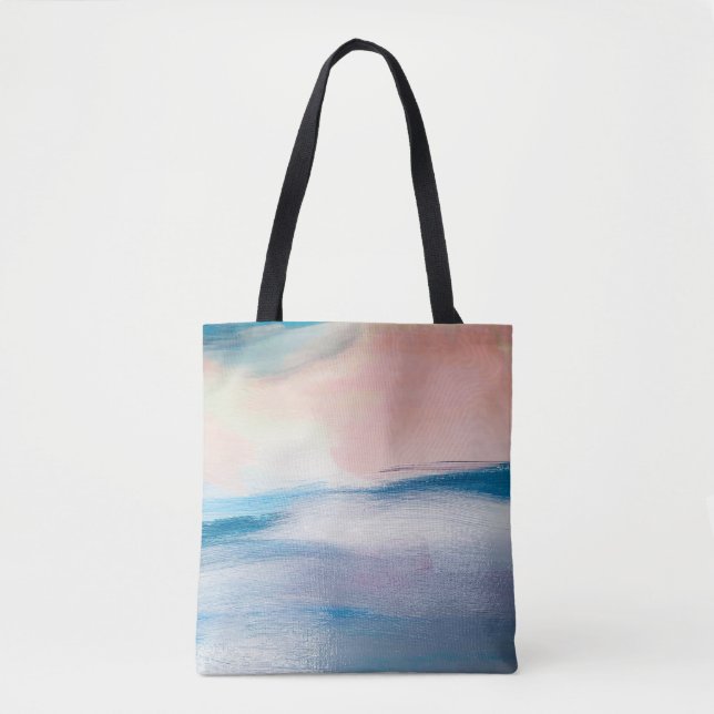 Abstract oil painting, canvas texture. tote bag (Front)