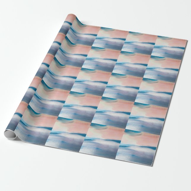 Abstract oil painting, canvas texture. wrapping paper (Unrolled)