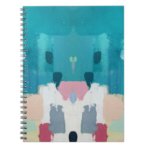 Abstract oil painting, colourful texture. notebook