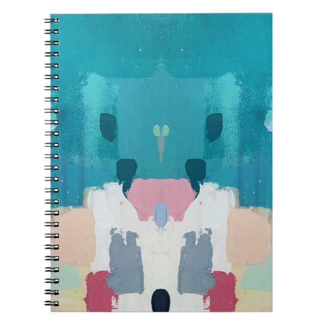Abstract oil painting, colourful texture. notebook (Front)