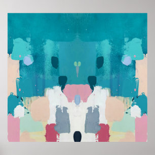 Abstract oil painting, colourful texture. poster