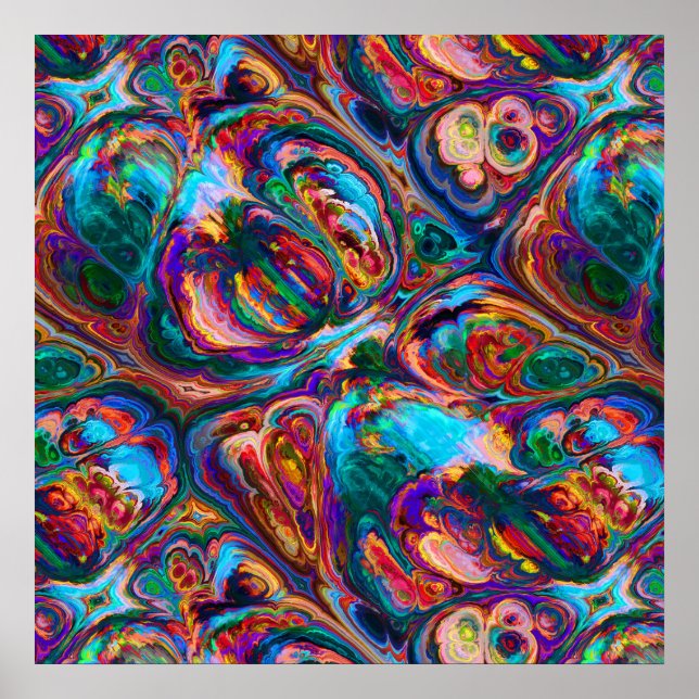 Abstract Oil Painting Inspired Poster (Front)