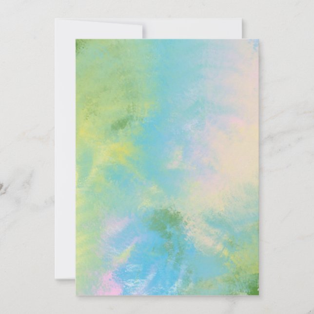 abstract oil    painting invitation (Front)