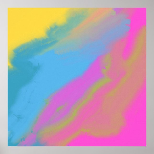 abstract oil painting poster (Front)