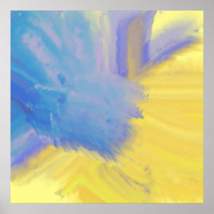 abstract oil painting poster