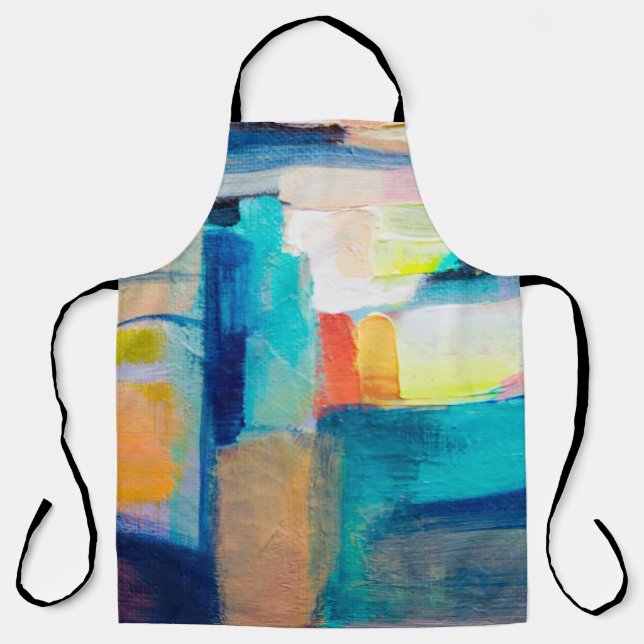 Abstract Oil-Texture Artistry Apron (Front)
