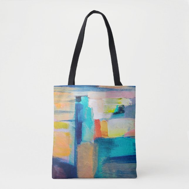 Abstract Oil-Texture Artistry Tote Bag (Front)