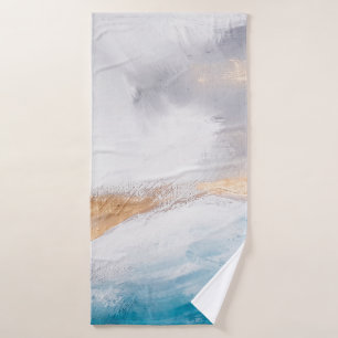 Abstract oil texture background. Paint on canvas. Bath Towel