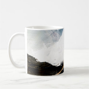 Abstract oil texture background. Paint on canvas.  Coffee Mug