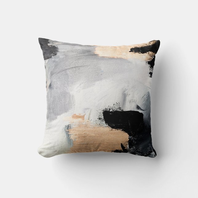 Abstract oil texture background. Paint on canvas.  Cushion (Front)