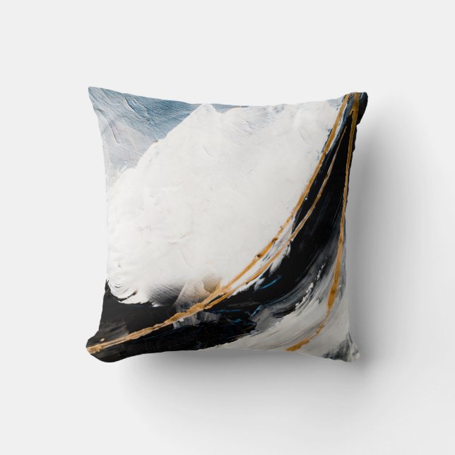 Abstract oil texture background. Paint on canvas.  Cushion (Front)