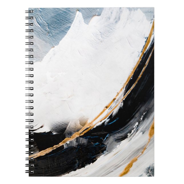 Abstract oil texture background. Paint on canvas.  Notebook (Front)