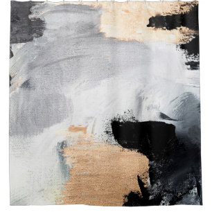 Abstract oil texture background. Paint on canvas. Shower Curtain