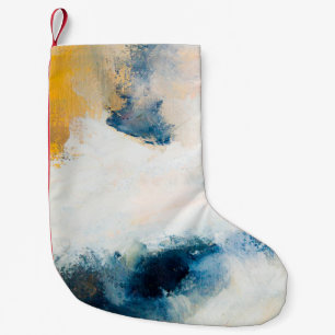 Abstract oil texture background. Paint on canvas.  Small Christmas Stocking