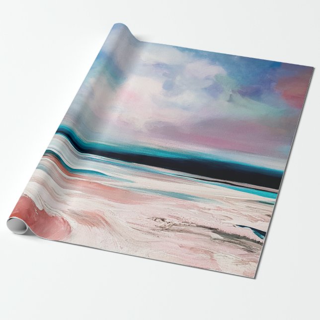 Abstract oil texture background. Paint on canvas.  Wrapping Paper (Unrolled)