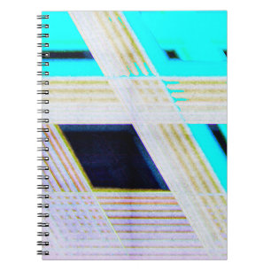 Abstract old grunge background with bright coloure notebook
