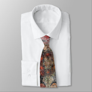 Abstract old retro vintage grunge ornamental decor tie