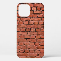 Abstract Old Vintage Cracked Bumpy Rough Brick Wal