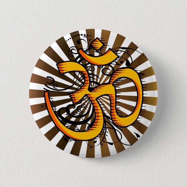 Abstract-om-3 6 Cm Round Badge (Front)