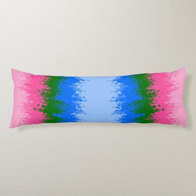 Abstract Omniromantic   Pride Flag   Body Cushion (Front)