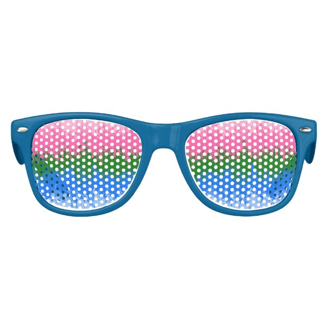 Abstract Omniromantic   Pride Flag    Kids Sunglasses (Front)