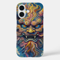 Abstract Oni demon clouds Van Gogh styled