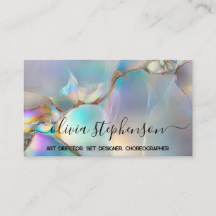 Abstract Opalescent Business Card