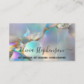 Abstract Opalescent Business Card