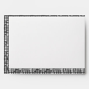 Abstract Optical Grid Greeting Card Envelope