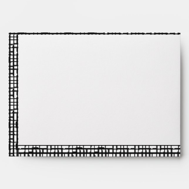 Abstract Optical Grid Greeting Card Envelope (Front)