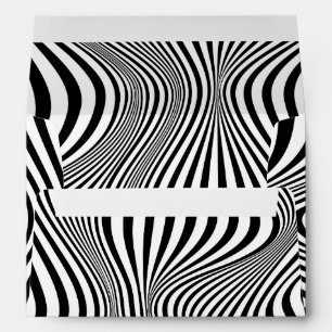 Abstract Optical Illusion Background Envelope