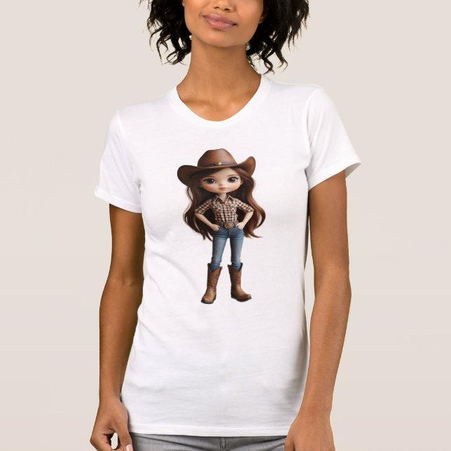 Abstract Optical Illusion Wave Portrait Women's T- T-Shirt (Front)